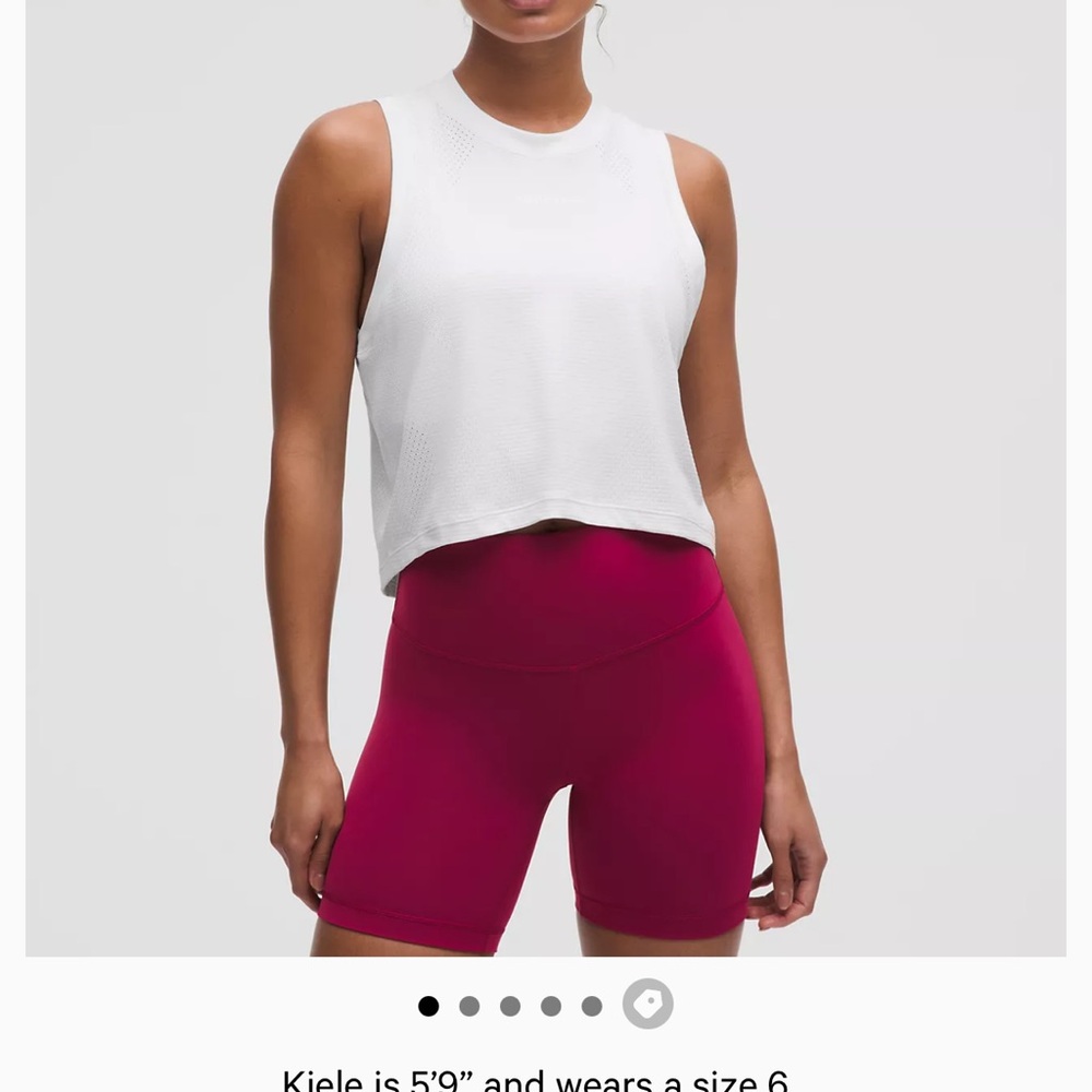 Lululemon Swiftly High-low Cropped Tank.